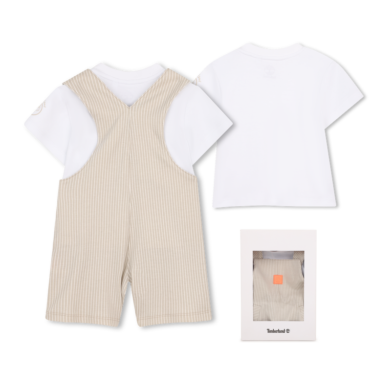 OVERALL UND T-SHIRT-SET TIMBERLAND 
                        BOY