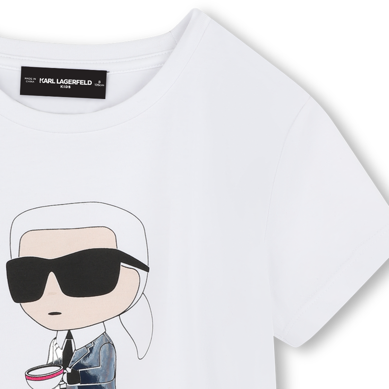 Bedrucktes T-Shirt KARL LAGERFELD KIDS 
                        GIRL