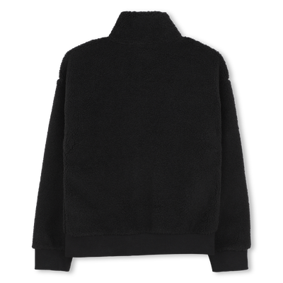 Pl&uuml;schige Strickjacke mit Rei&szlig;verschluss TIMBERLAND BOY