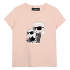 T-Shirt mit kurzen &Auml;rmeln KARL LAGERFELD KIDS 
                    GIRL
