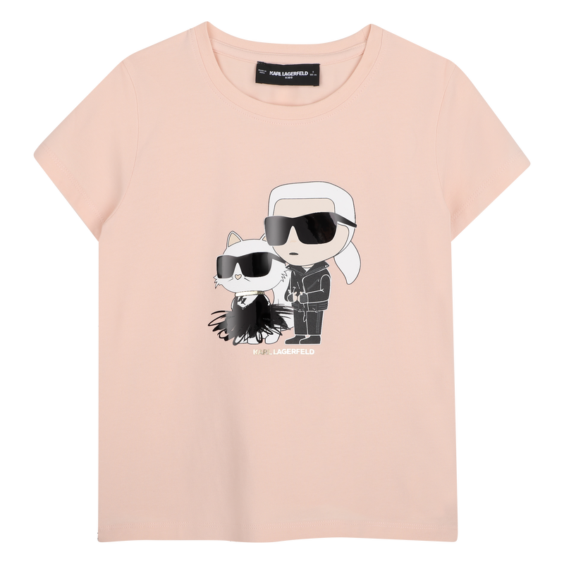 T-Shirt mit kurzen &Auml;rmeln KARL LAGERFELD KIDS 
                        GIRL