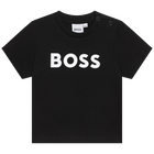 T-Shirt mit kurzen &Auml;rmeln, SCHWARZ, hi-res