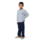 Gestreiftes Hemd aus Baumwolle KENZO KIDS 
                    BOY