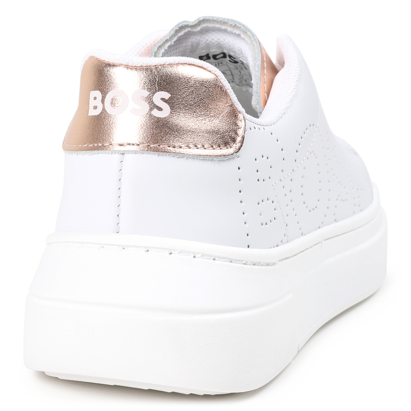 Schn&uuml;r-sneaker aus leder