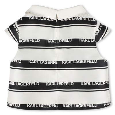 Gestreifte Bluse mit Logo KARL LAGERFELD KIDS GIRL