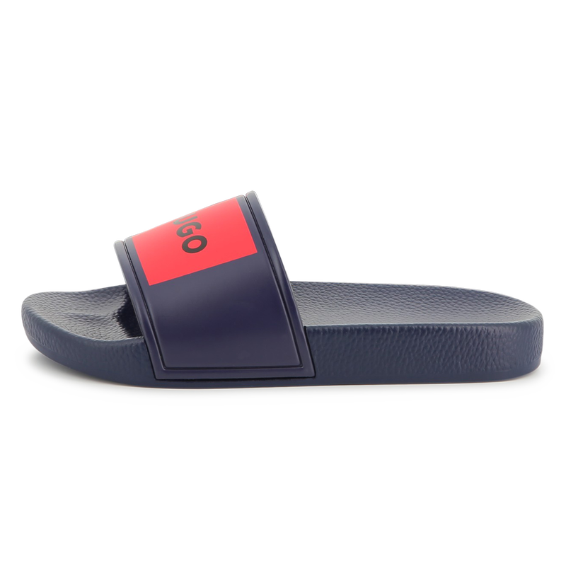 Pantoletten mit Badges HUGO 
                        BOY