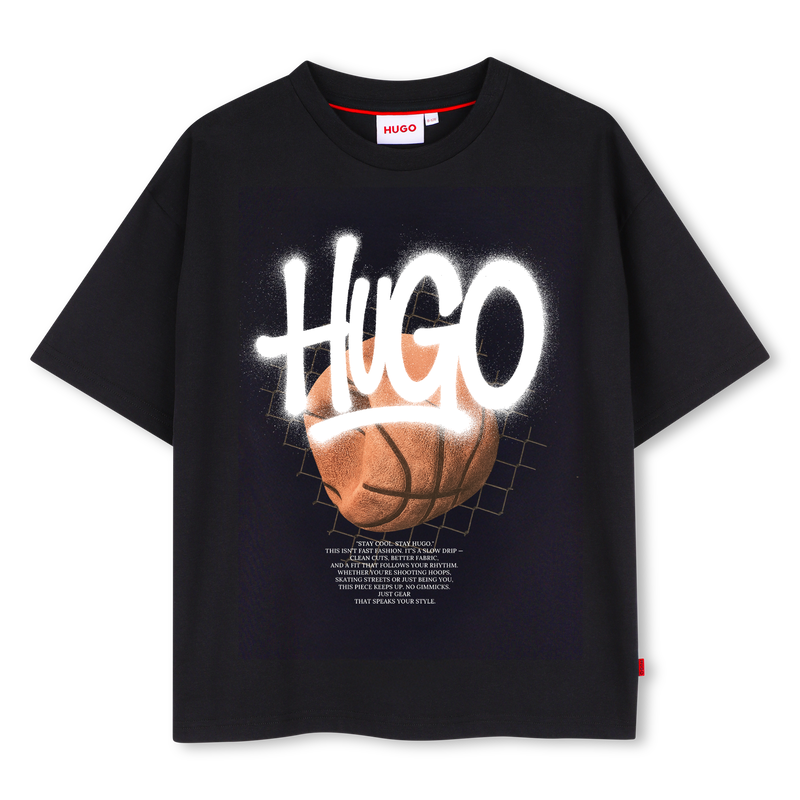 T-Shirt mit kurzen &Auml;rmeln HUGO 
                        BOY