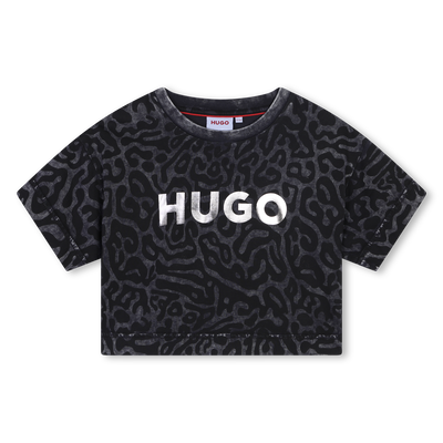 Bedrucktes Baumwoll-T-Shirt HUGO GIRL