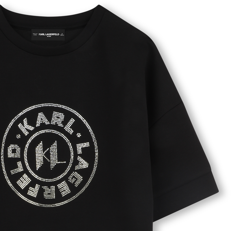 Kurzärmeliges Kleid KARL LAGERFELD KIDS 
                        GIRL