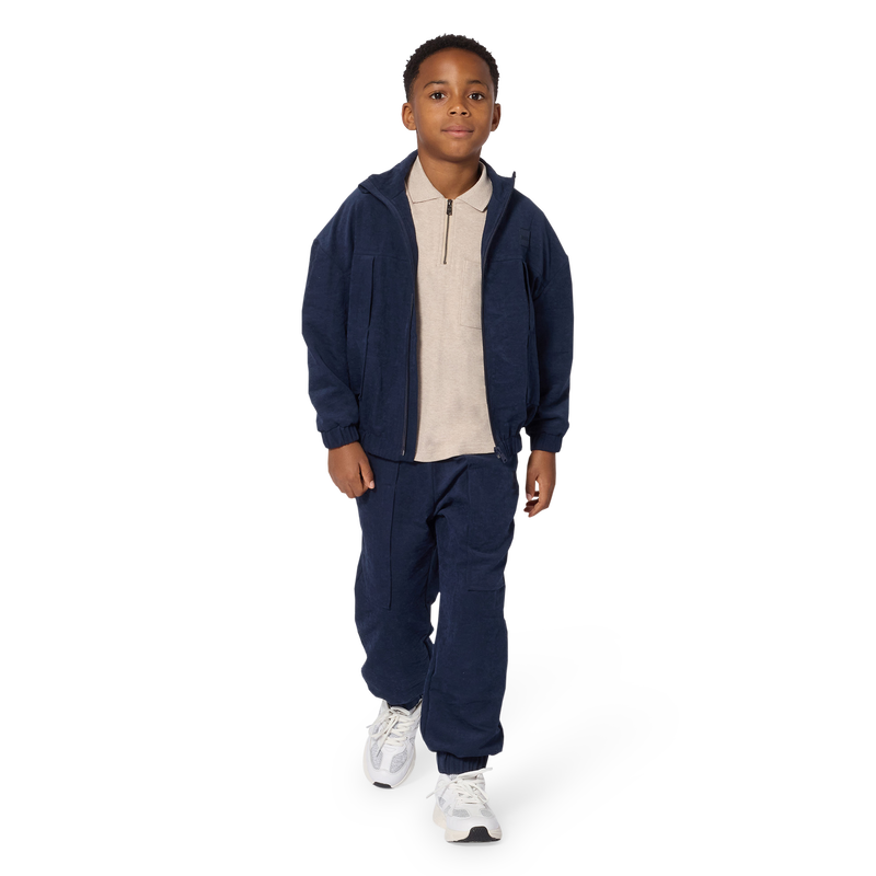 Strickjacke aus satinierter Baumwolle BOSS 
                        BOY