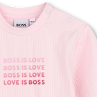Hose, Cardigan und T-Shirt Set BOSS 
                    M&Auml;DCHEN
