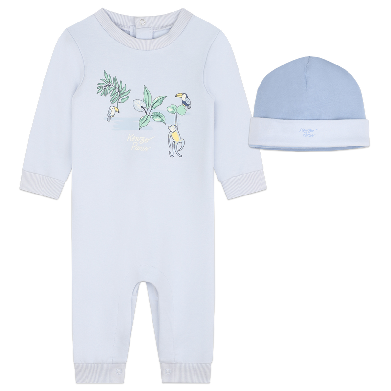 Baumwoll-Strampler &amp; M&uuml;tzchen KENZO KIDS 
                        BOY
