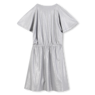 Silbernes Paillettenkleid aus Jersey DKNY 
                    GIRL