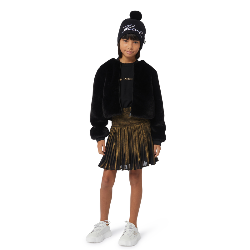 Kleid aus Materialmix KARL LAGERFELD KIDS 
                        GIRL