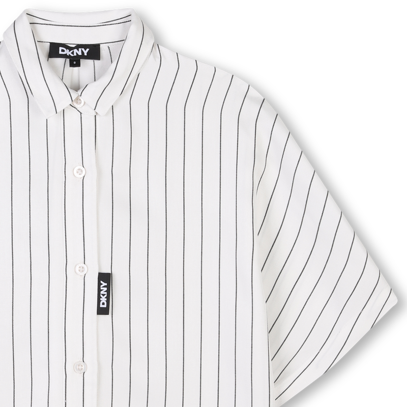 Langes, gestreiftes Hemd DKNY 
                        GIRL