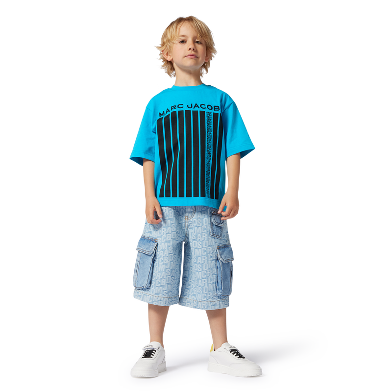 Zweifarbiges Baumwoll-T-Shirt MARC JACOBS 
                        BOY