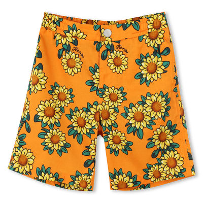 Bedruckte Baumwoll-Bermudas KENZO KIDS JUNGE