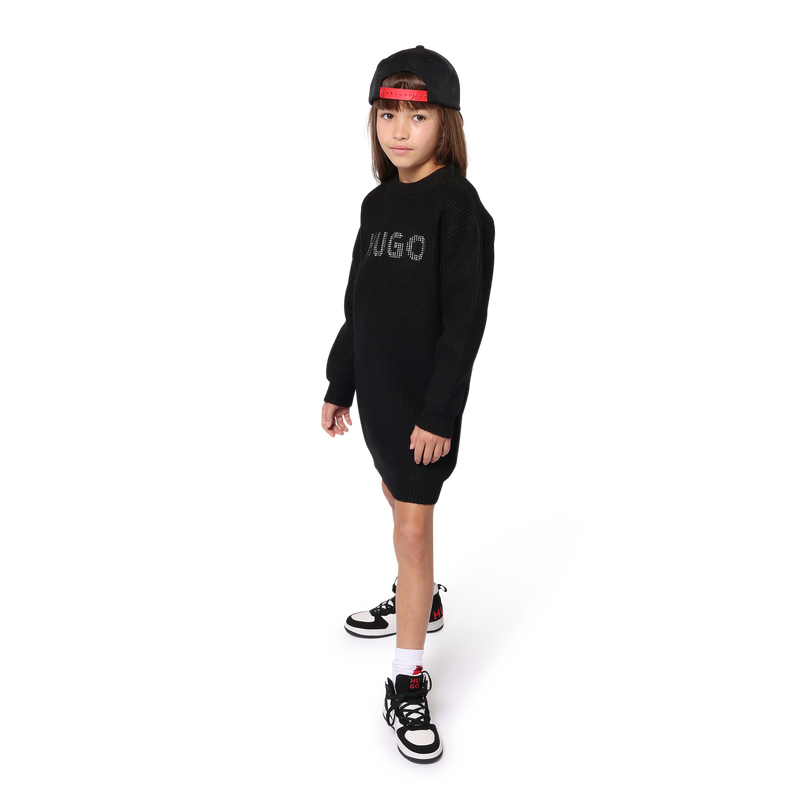 Pulloverkleid mit Nieten HUGO 
                        GIRL