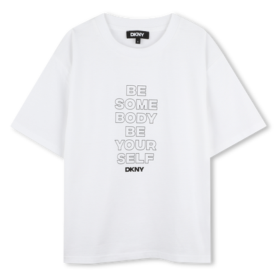 Kurzarm-T-Shirt aus Baumwolle DKNY GIRL