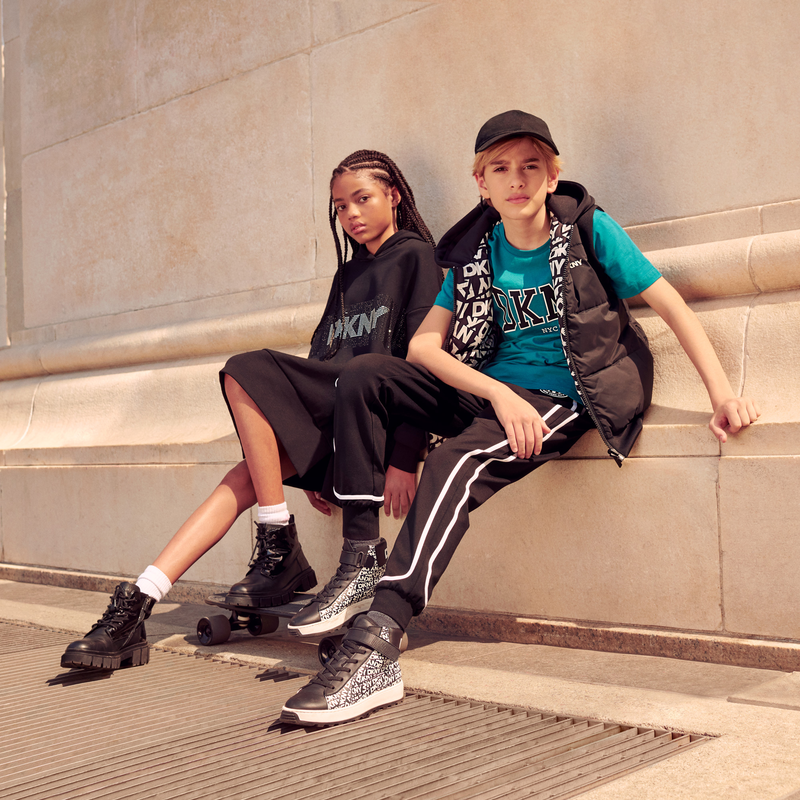 Leder-Stiefeletten mit Zipper DKNY 
                        GIRL