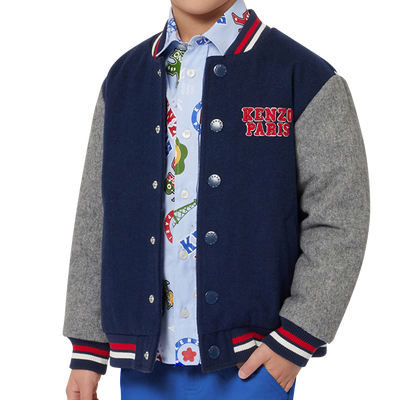 Jacke aus Wollstoff KENZO KIDS BOY