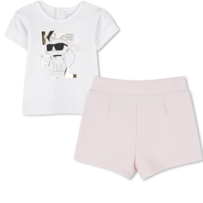Set aus Shorts und T-Shirt KARL LAGERFELD KIDS GIRL