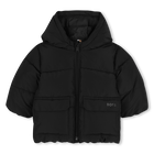 Daunenjacke mit Kapuze, SCHWARZ, hi-res