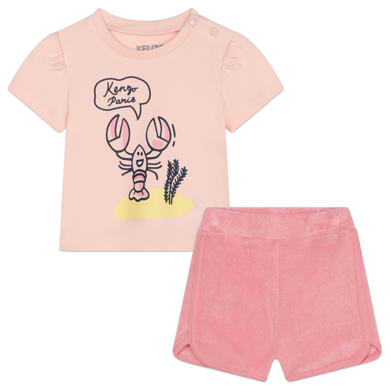 Zweiteiler aus Shorts &amp; T-Shirt KENZO KIDS 
                        GIRL
