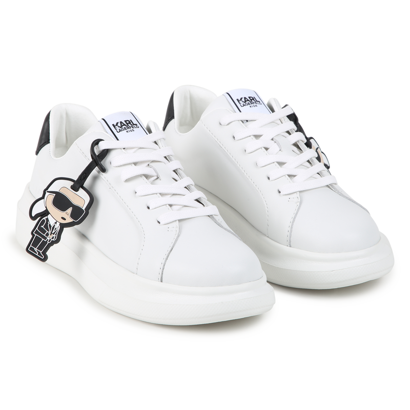 Ledersneaker mit Schn&uuml;rung KARL LAGERFELD KIDS 
                        BOY