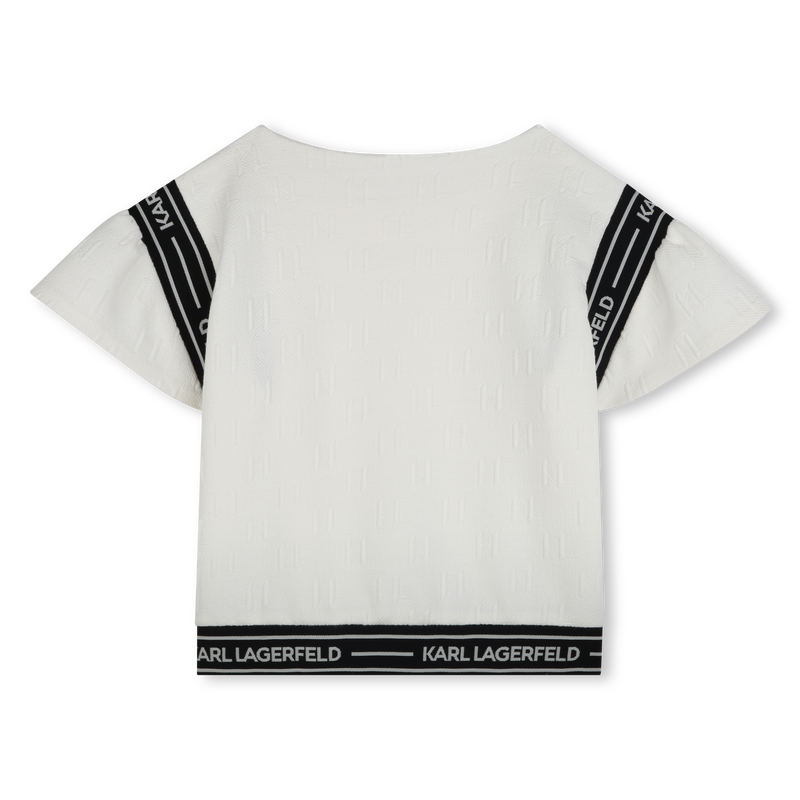 T-Shirt mit Volant-&Auml;rmeln KARL LAGERFELD KIDS 
                        GIRL