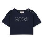 Kurz&auml;rmeliges t-shirt, MARINE, hi-res