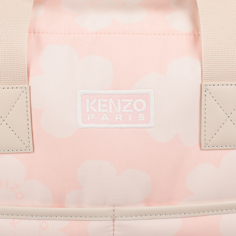 Gesteppte Wickeltasche aus bedruckter Popeline KENZO KIDS 
                        UNISEX