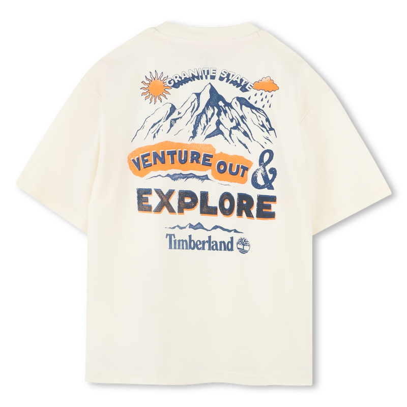 Weites T-Shirt mit Berg-Druck TIMBERLAND 
                        BOY