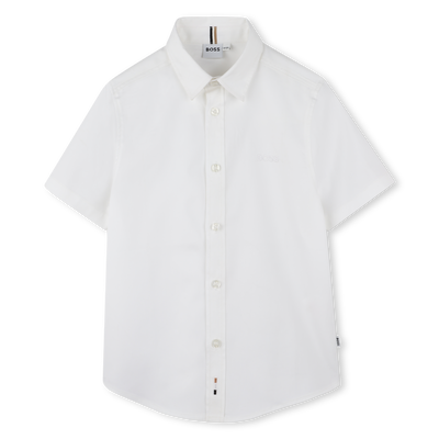 Einfarbiges Baumwollhemd BOSS BOY