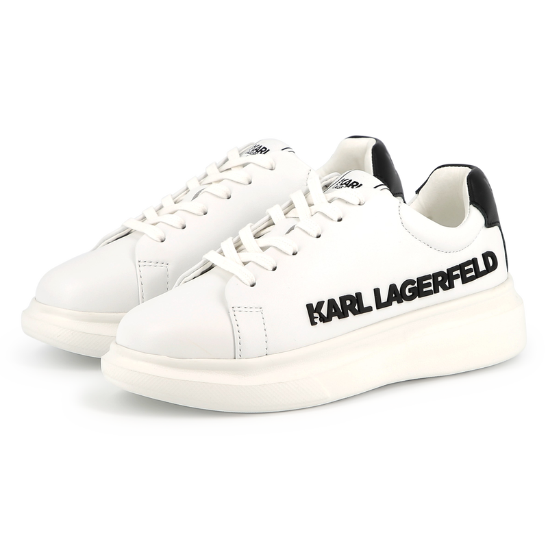 Schn&uuml;rsneakers aus Leder KARL LAGERFELD KIDS 
                        UNISEX