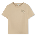 Kurz&auml;rmliges Baumwoll-T-Shirt, ZEICHENFOLGE, hi-res