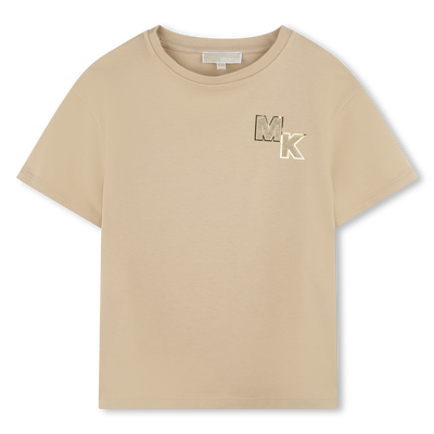 Kurz&auml;rmliges Baumwoll-T-Shirt MICHAEL KORS GIRL