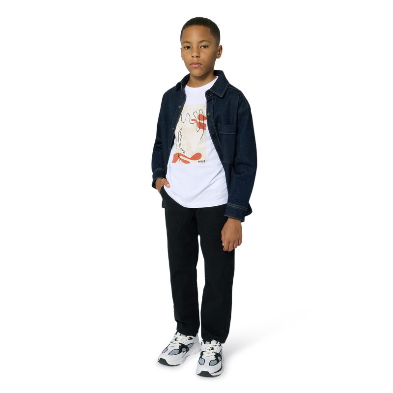 Langarm-T-Shirt BOSS 
                        BOY