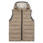 Daunenjacke mit Kapuze in Flann-Optik BOSS 
                    BOY