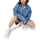 Gestreifte Jeansjacke HUGO 
                    GIRL