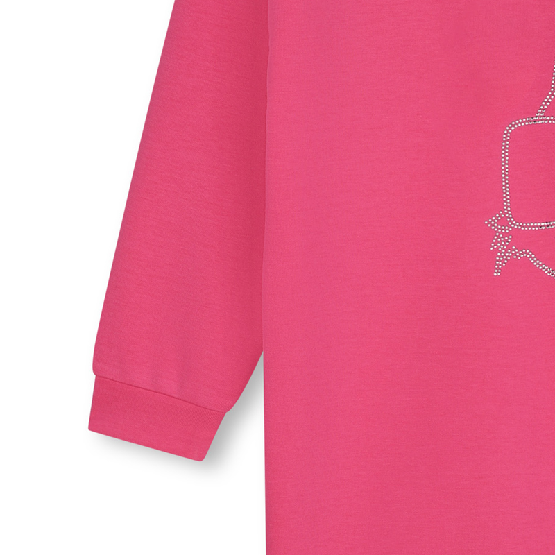 Gerades Kleid mit Strass KARL LAGERFELD KIDS 
                        GIRL