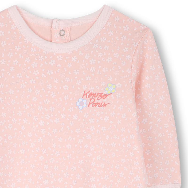 Druckknopfpyjama aus Baumwolle KENZO KIDS 
                        GIRL