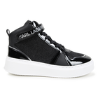 High-Top-Sneaker aus Leder KARL LAGERFELD KIDS 
                    GIRL