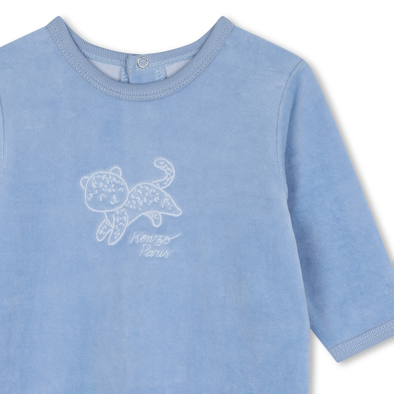 Velours-Pyjama mit Stickerei KENZO KIDS 
                        BOY