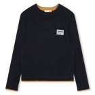 Baumwoll-Strickpullover, NACHT, hi-res