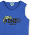 Baumwoll-Tanktop mit Logo KENZO KIDS 
                    BOY
