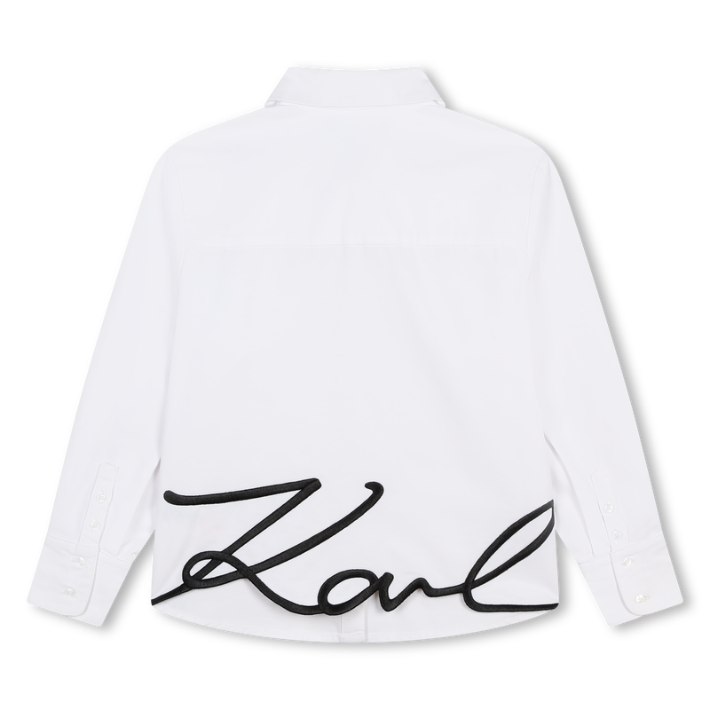 Hemd mit aufgesticktem Logo KARL LAGERFELD KIDS 
                        GIRL