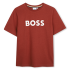 Kurz&auml;rmeliges t-shirt, BORDEAUX, hi-res