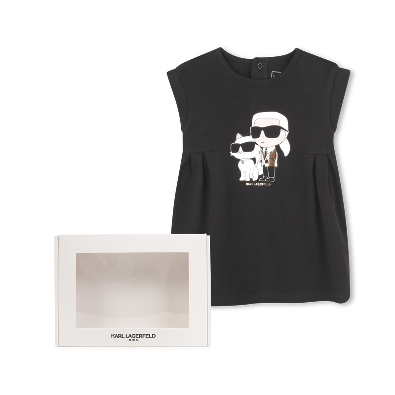 Ausgestelltes Kleid mit Grafik KARL LAGERFELD KIDS 
                        GIRL