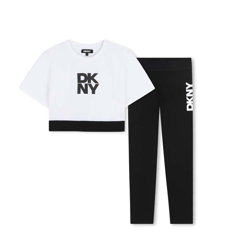 SET AUS T-SHIRT UND LEGGINGS DKNY 
                        GIRL